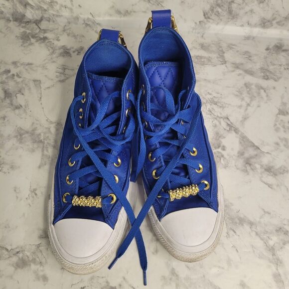 Converse Chuck Taylor All Star High Shine Game Royal Blue Size 6.5 Women/4.5 Men - Picture 5 of 11